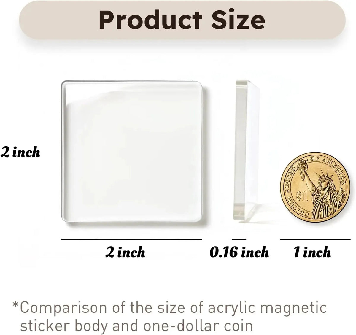 📸 DIY Acrylic Photo Fridge Magnet Kit | Personalized 2 × 2 in Memory Magnets for Home & Gifts