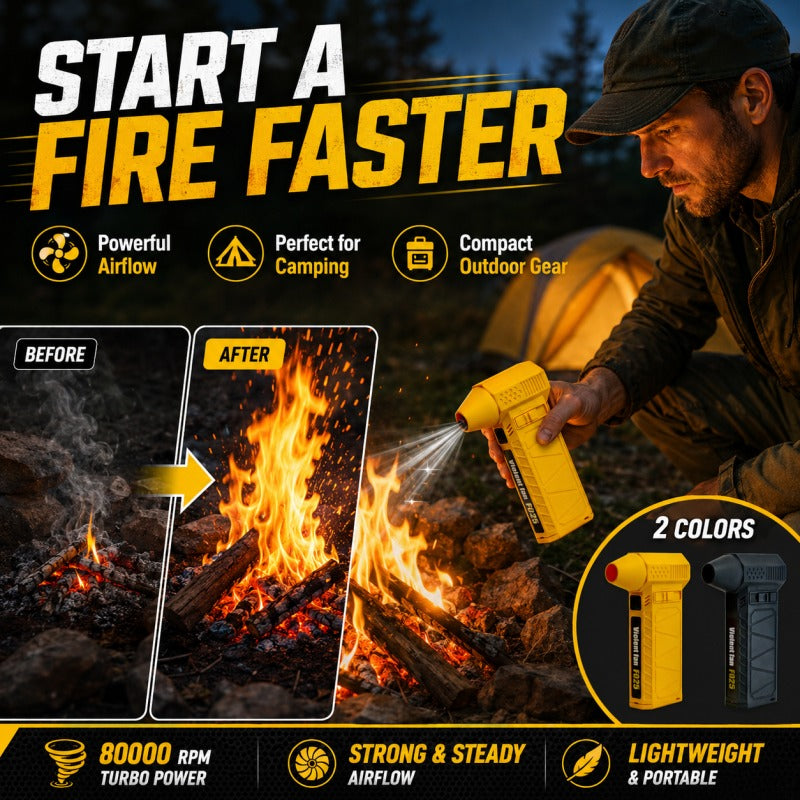 ⚡ Portable Turbo Blower | Powerful Car Snow Dust & Debris Cleaner
