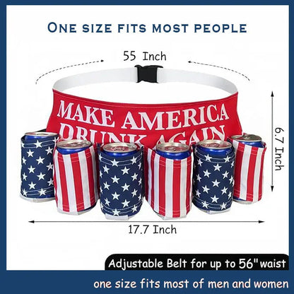 US 6-Can Drink Belt – Party Ready & Hands-Free 🍻