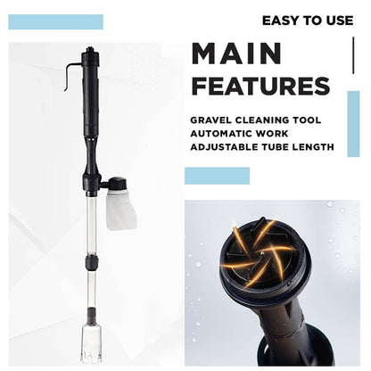 Electric Aquarium Gravel Cleaner-Crystal Clear Aquarium Without The Mess 🐠