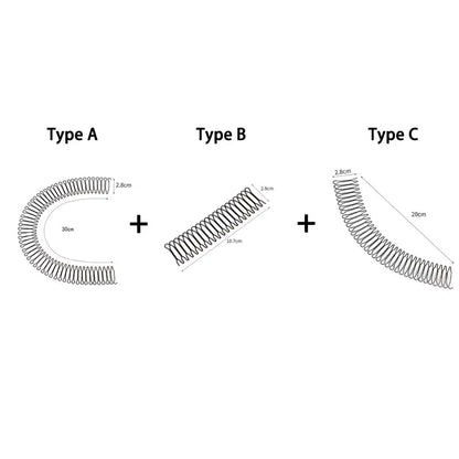 Stretchable U-Shape Hair Finishing Combs (A Set of 3Pcs)