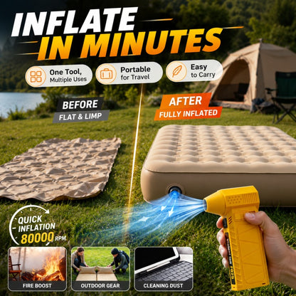⚡ Portable Turbo Blower | Powerful Car Snow Dust & Debris Cleaner