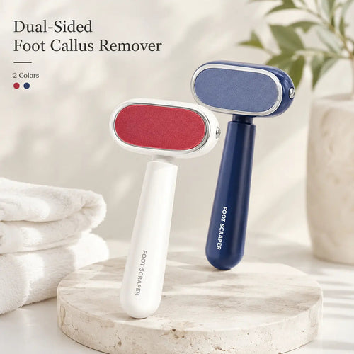 🦶 Smooth Heels Fast ✨ Dual-Sided Foot Callus Remover with Replaceable Stainless Steel Blade