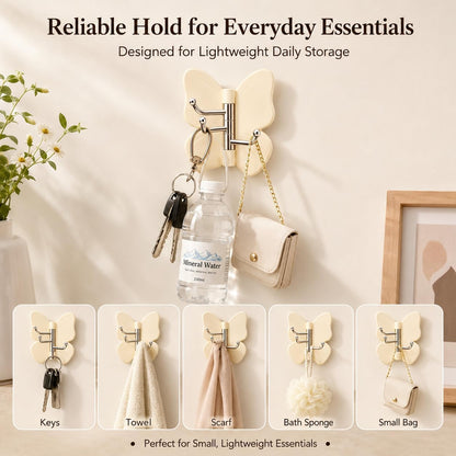 🦋Butterfly Rotating Self Adhesive Hooks