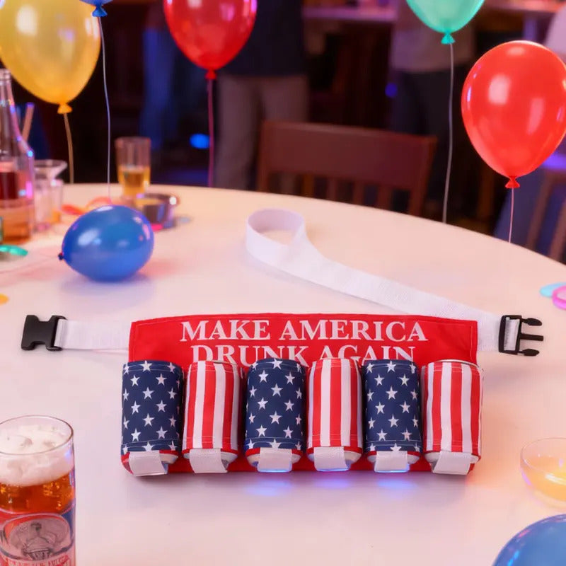US 6-Can Drink Belt – Party Ready & Hands-Free 🍻