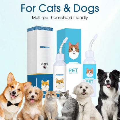 🐶🐱 Gentle Pet Ear Cleaning Solution Cleaner Ears. Happier Pets.