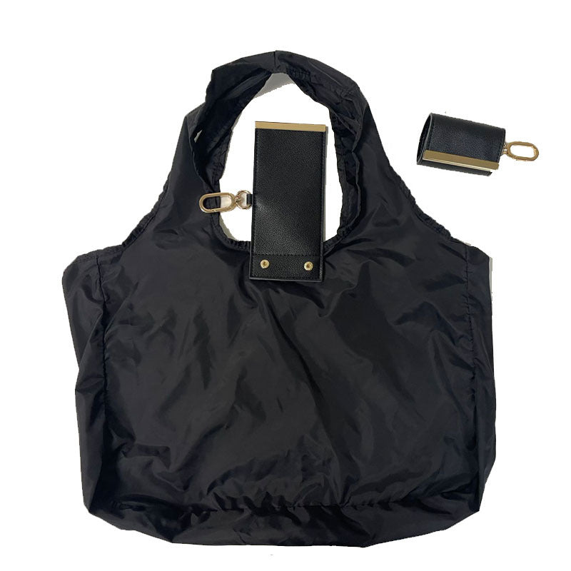 ✨Foldable Reusable Shopping Tote Bag with Clip Pouch