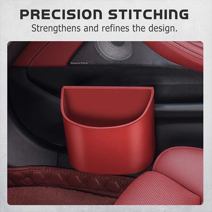 🚗Leather Car Door Cup Holder – Wide‑mouth opening, easy reach for drinks & phone. ✨