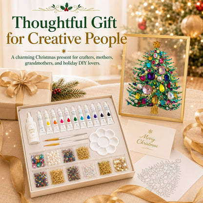 🔥Christmas 🎄✨DIY Jeweled Christmas Tree Framed Art Kit