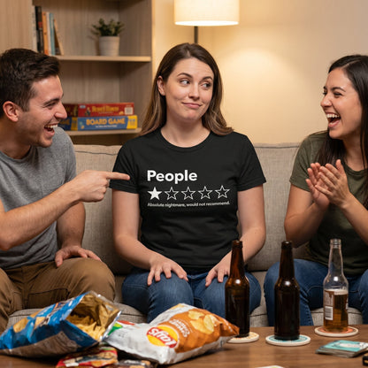 ⭐ "People: One Star" Funny Graphic T-Shirt