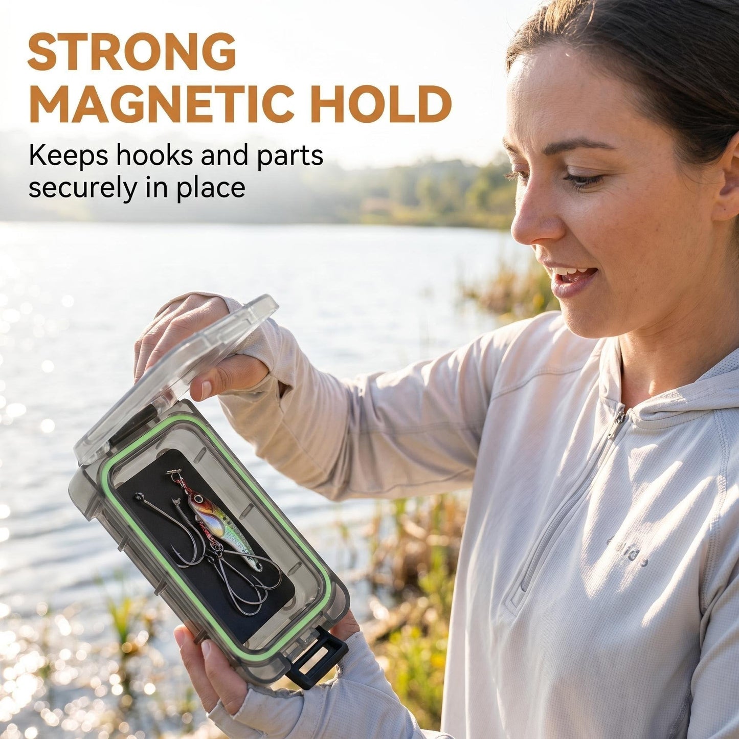 🎣Magnetic Waterproof Fishing Tackle Storage Box