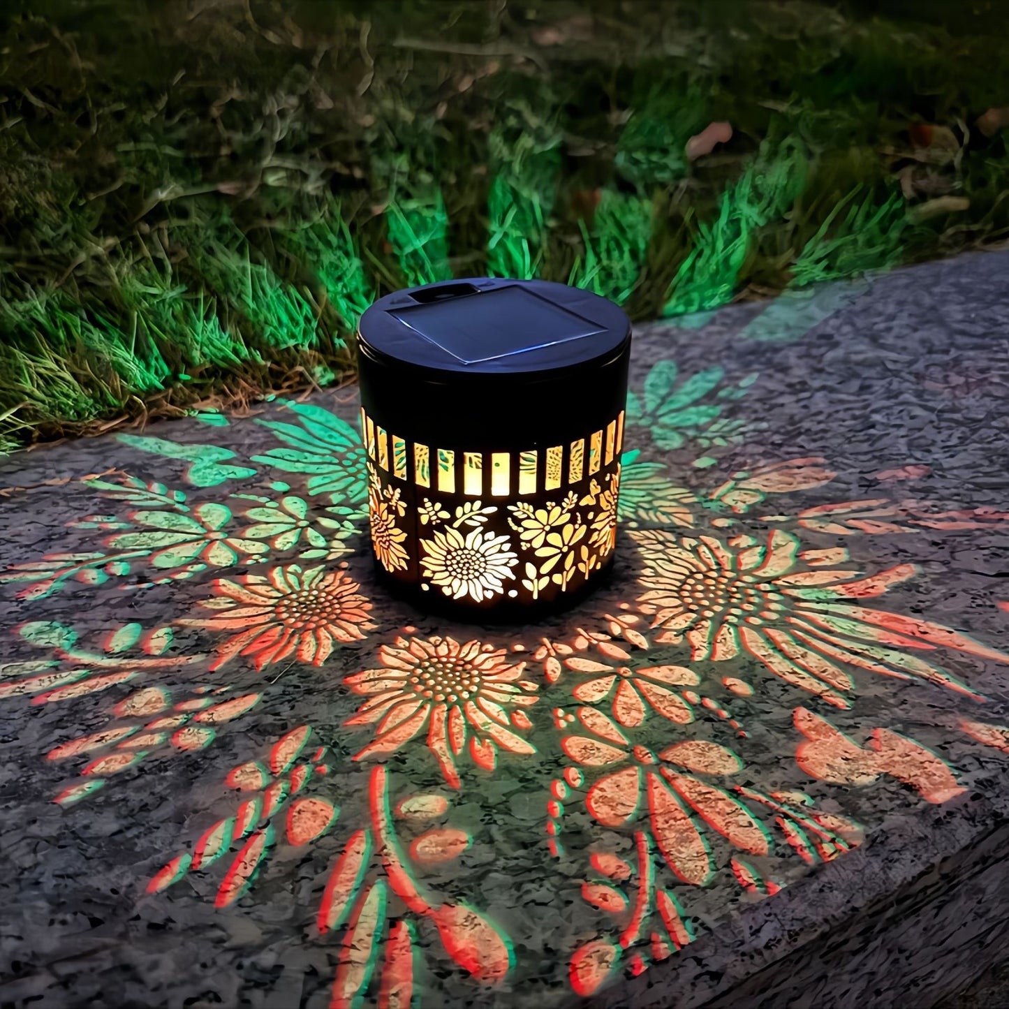 🌞 Solar Mandala Wall Light ✨ Stunning Garden Projection