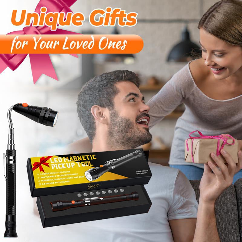 🧲Magnetic Pickup Tool with LED Light |🛠 Extendable Telescopic Magnet USB charging✨