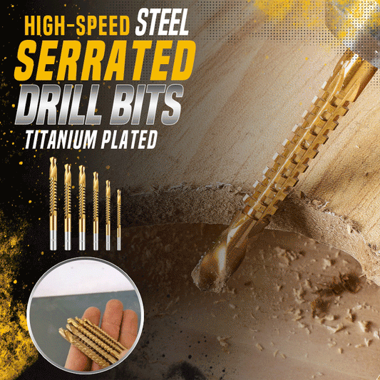 🔥6-Piece Titanium HSS Drill Saw Bit Set 🛠️