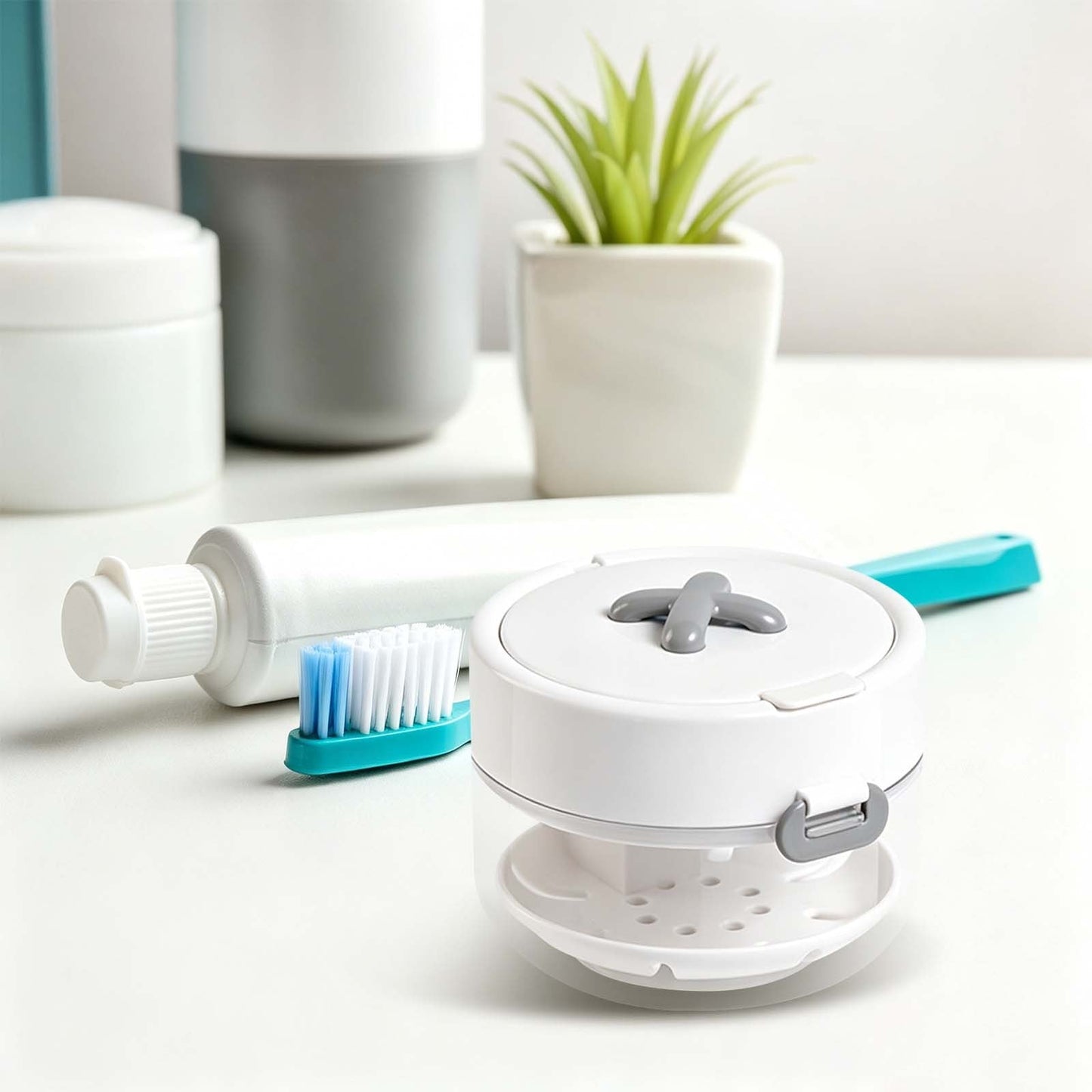 🧼3-in-1 Leak-Proof Denture Bath & Aligner Case with Strainer💖