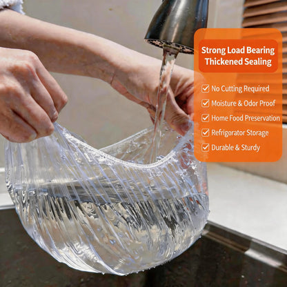 100PCS Plastic Bowl Covers – Elastic Reusable Food Wrap