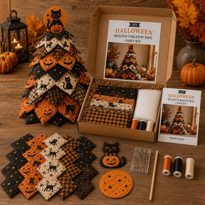 🎃Quilted Fabric Tree Kit DIY