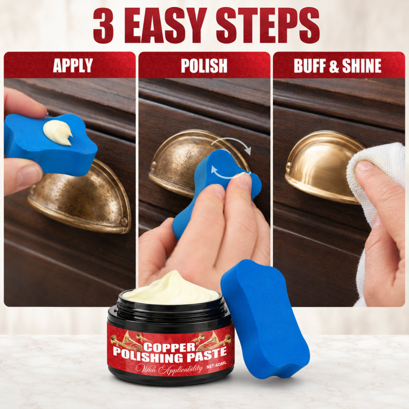 🧽✨ Copper Brass Polish Paste – Restores tarnished brass & copper to brilliant shine.