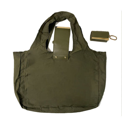 ✨Foldable Reusable Shopping Tote Bag with Clip Pouch