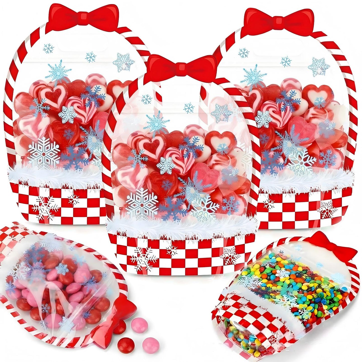 Halloween Goodie Bags Plastic Candy Gift Bags with Handle