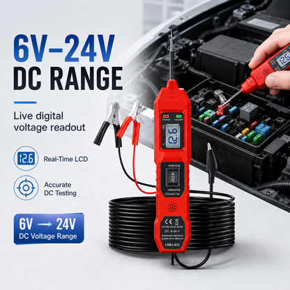 ⚡ 6V-24V Digital Power Probe Circuit Tester