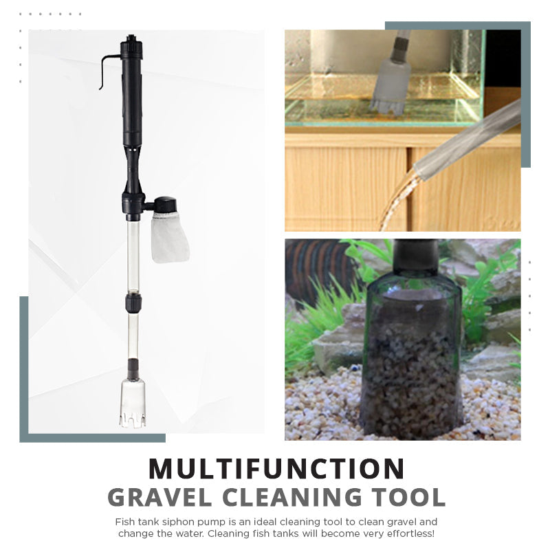 Electric Aquarium Gravel Cleaner-Crystal Clear Aquarium Without The Mess 🐠