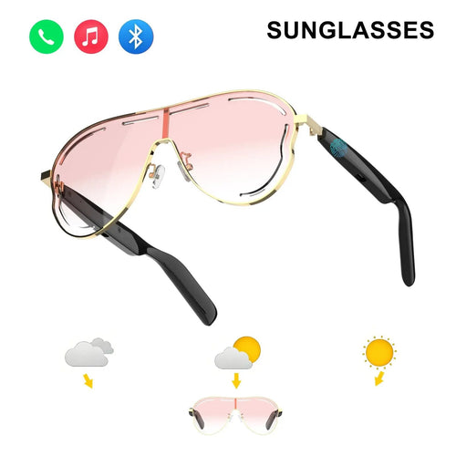 💕Smart Bluetooth 5.4 Audio Sunglasses – Open-Ear, UV & Blue Light Protection