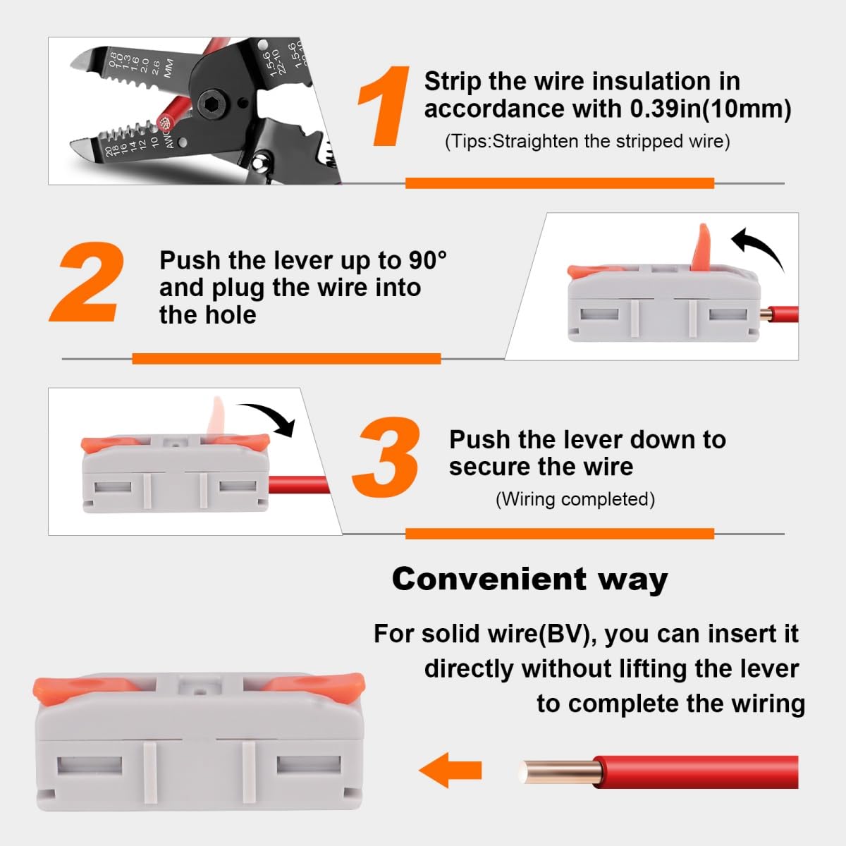Push-In Lever Wire Connector Kit