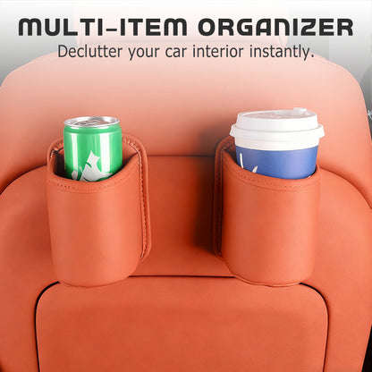 🚗Leather Car Door Cup Holder – Wide‑mouth opening, easy reach for drinks & phone. ✨