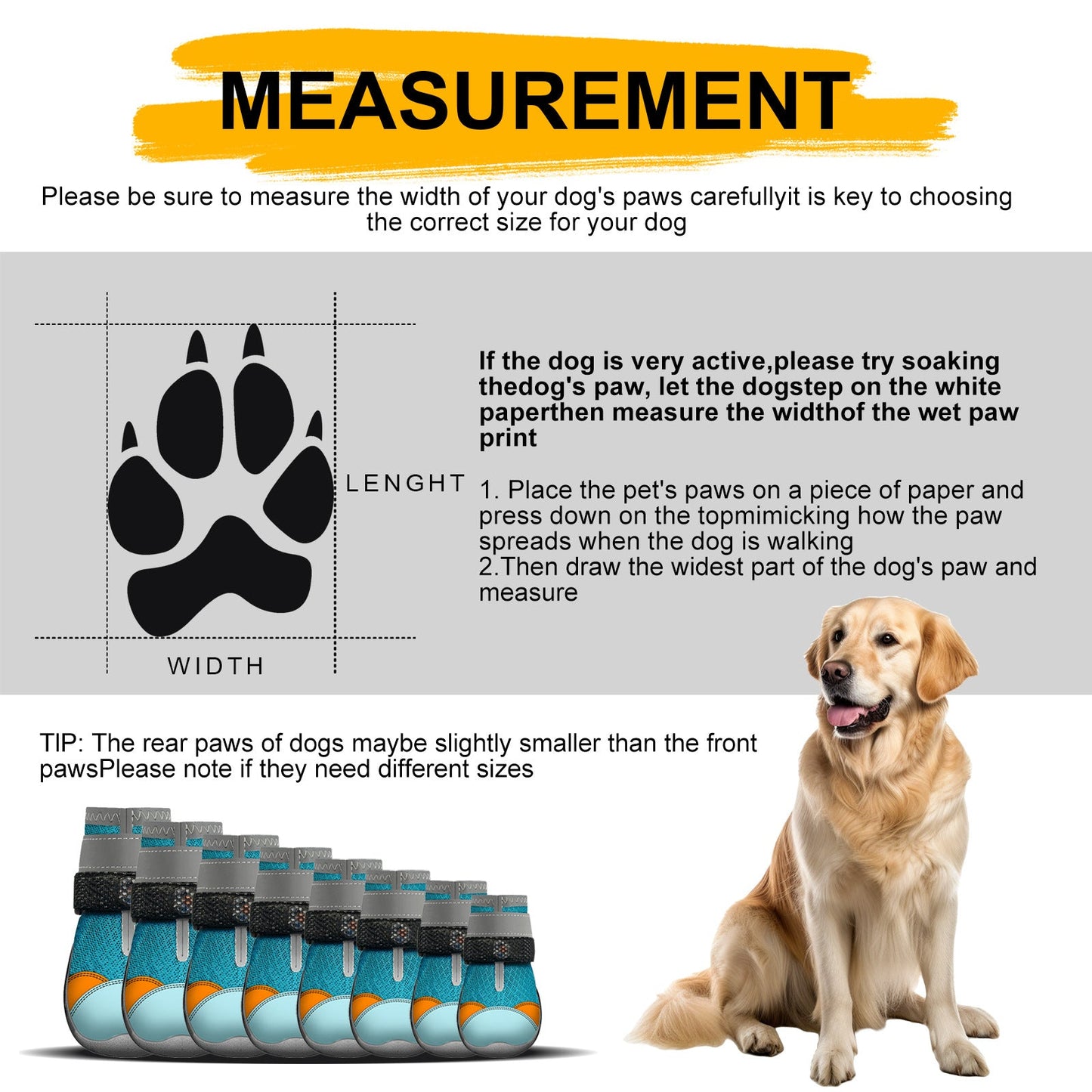 🐾✨LED Motion Activated Light Up Pet Boots