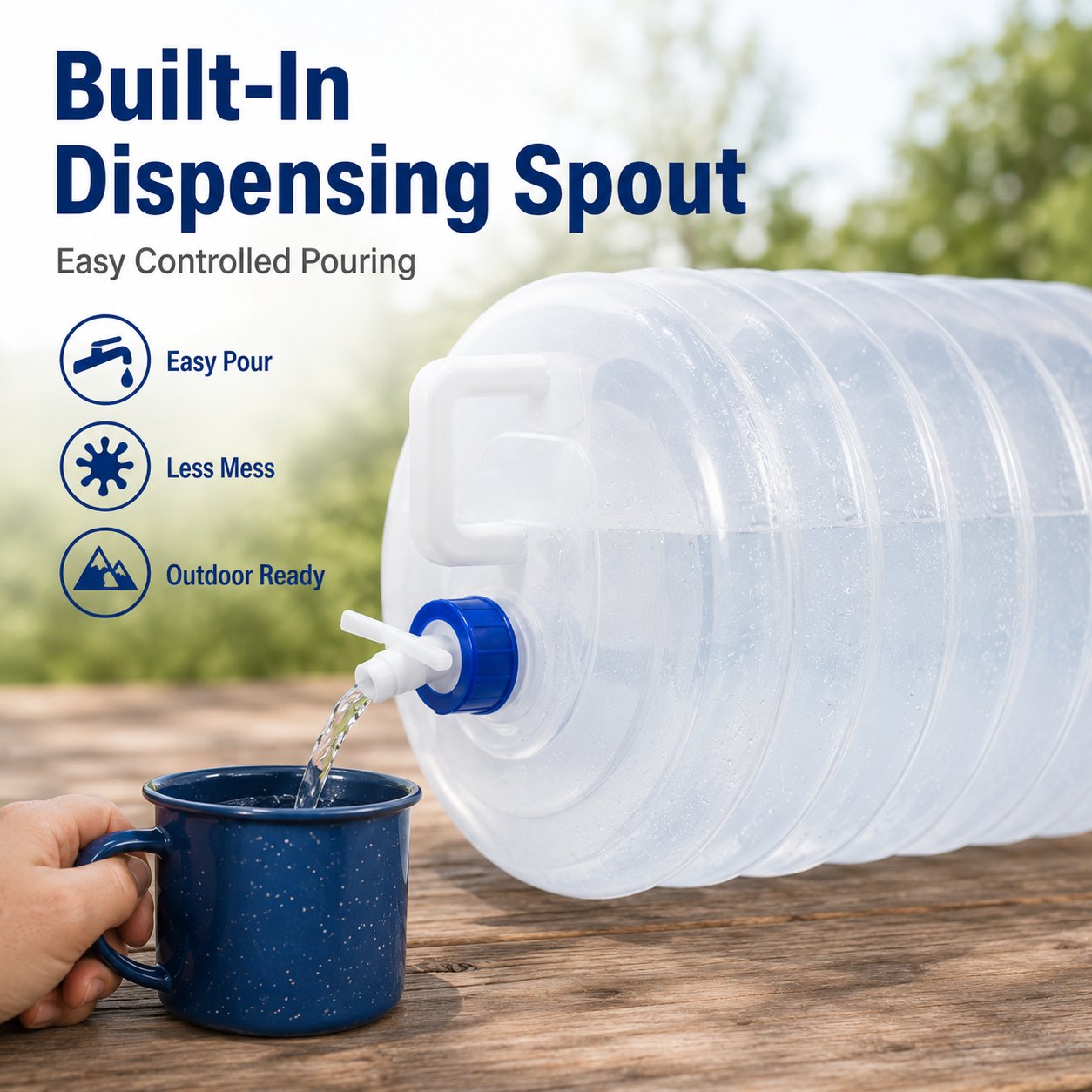 Collapsible Portable Water Container