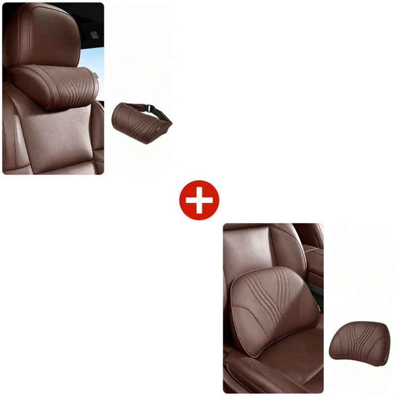🚗Relieve Driving Fatigue! Universal Memory Foam CarHeadrest Neck Pillow,Ergonomic Support AutoNeck Cushion for Long Road Trips
