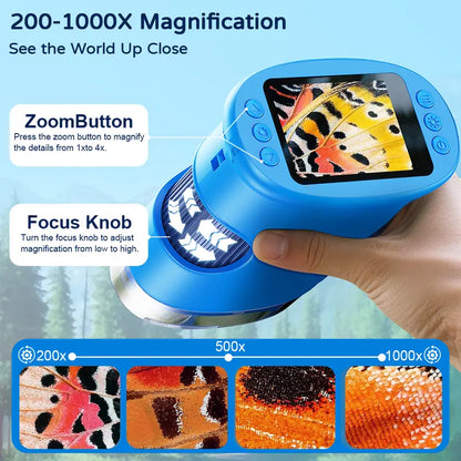 【2026 Upgrade】1000X Handheld Microscope