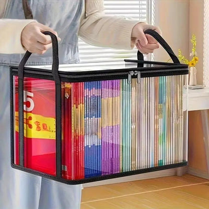 📦📦Large Clear Thick Plastic Storage Box with Hinged Lid, Heavy Duty High Capacity Organizer Bin, Free Shipping for Home Camping Travel Attic Moving-VEX