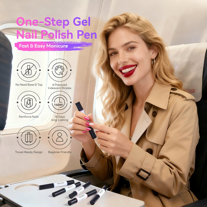 💅5-in-1 Aurora Gel Nail Pen – One-Step, No-Mess UV/LED Manicure