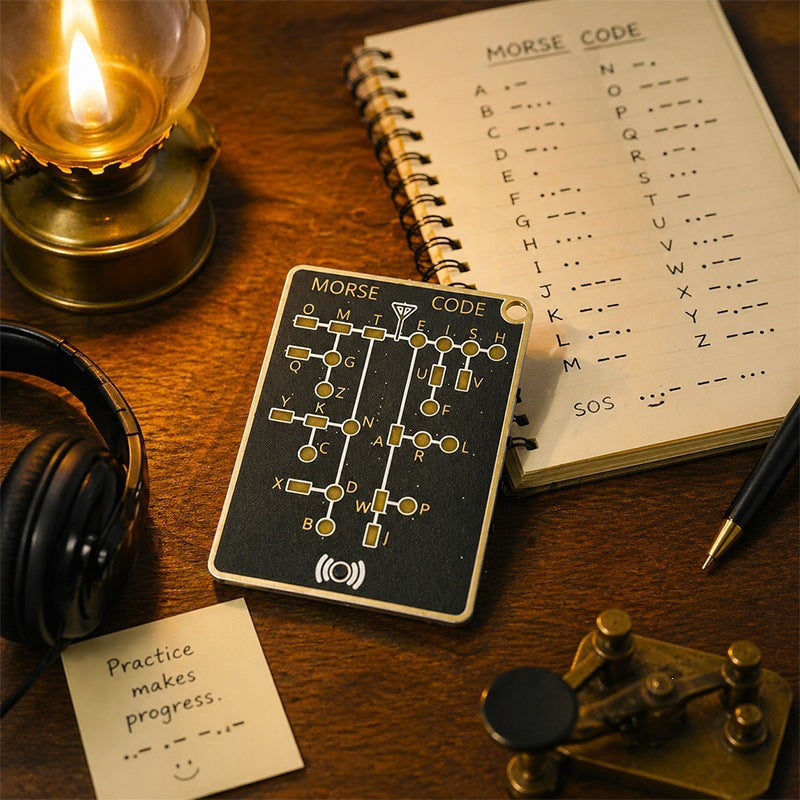 📟 Morse Code Trainer Card Pro