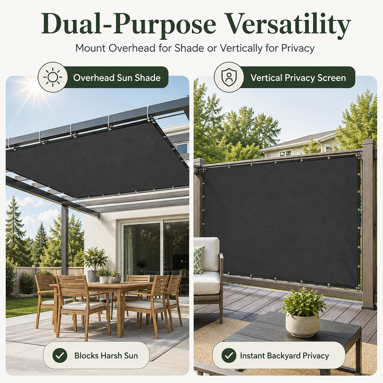☀️ 90% UV Block Heavy-Duty Sun Shade Net