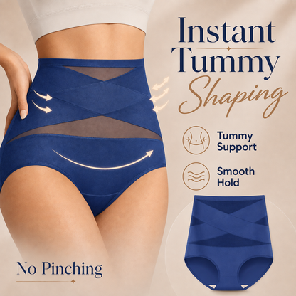 💖Women's High-Waist Cross-Wrap Tummy Control Briefs
