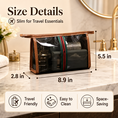 Clear Travel Makeup & Toiletry Bag💼