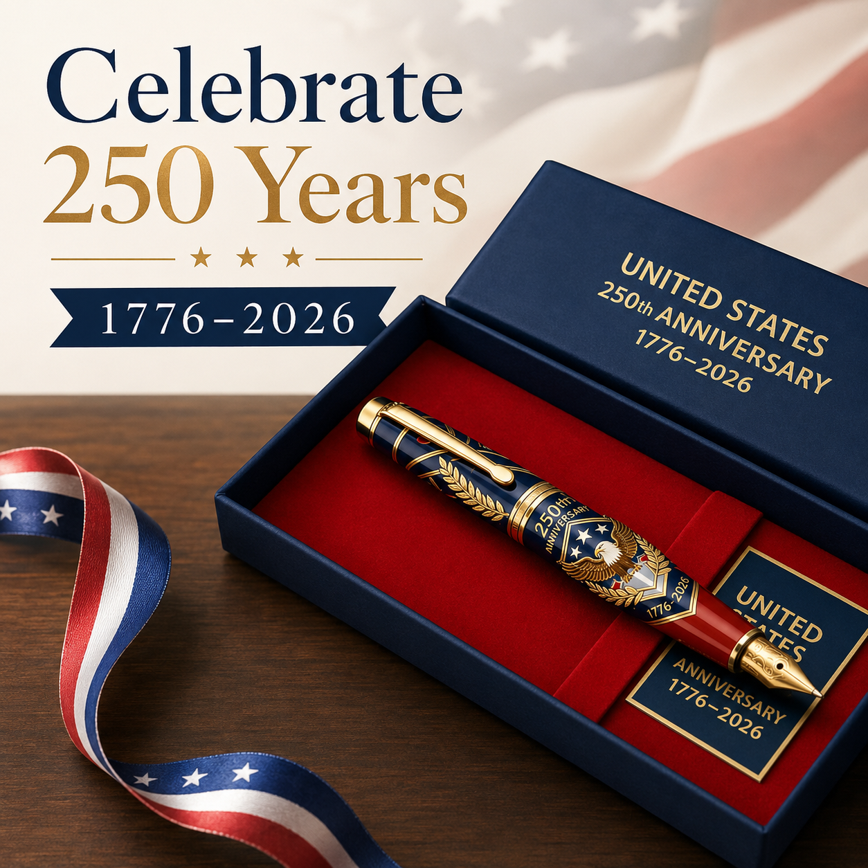 US Honor History: 250th U.S. Anniversary Commemorative Pen Set