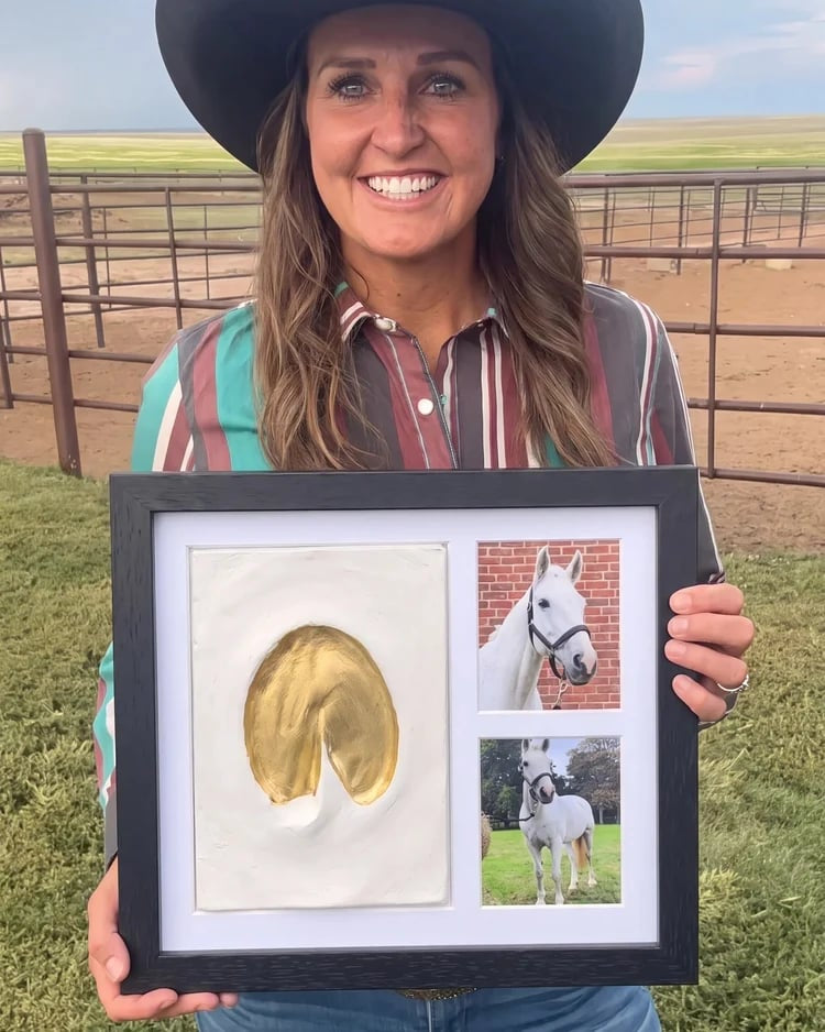 🐴 Horse Hoofprint & Family Keepsake Clay Kit – For Paws, Hands & Footprints🖼️Made by You & Personalise It Your Way💛