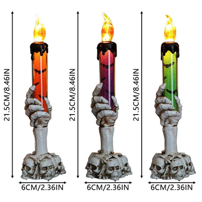 Halloween Vivid Resin Skeleton Hand Finger Candle Holders