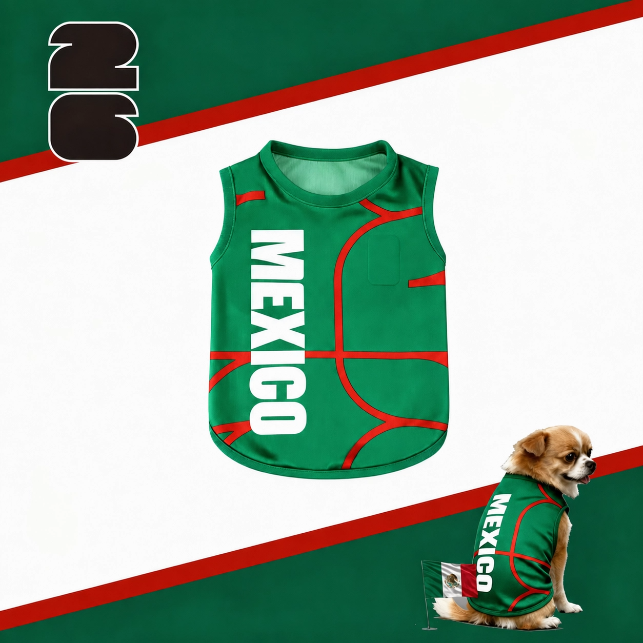 ⚽🐾 Soccer Fan Pet Jersey – Game Day Ready 🇺🇸