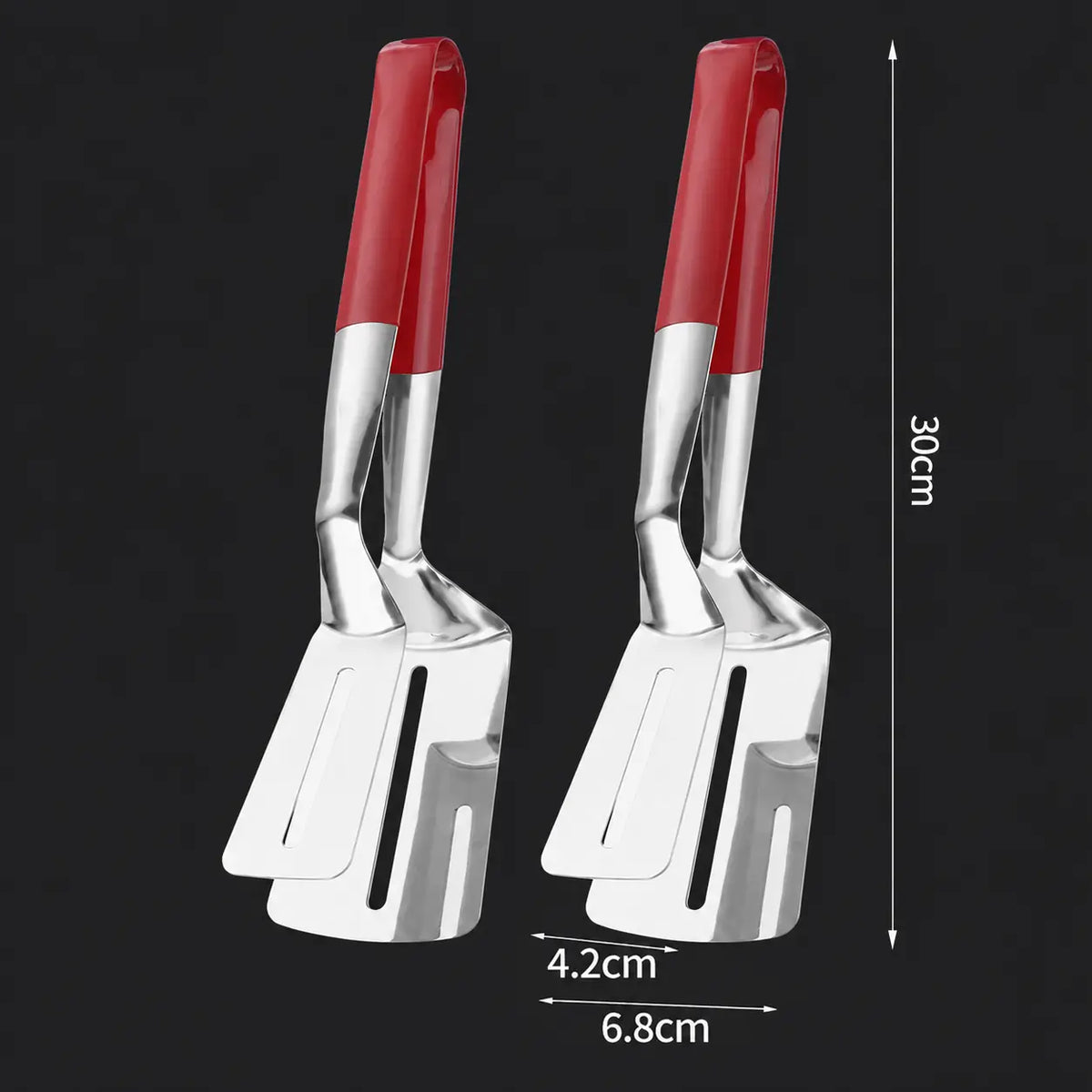 🍳 2-in-1 Stainless Steel Spatula Tongs | Flip, Grip & Serve with Ease
