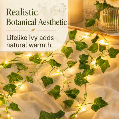 🌿 Aesthetic LED Ivy Garland Lights – Warm Ambient Room Decor ✨