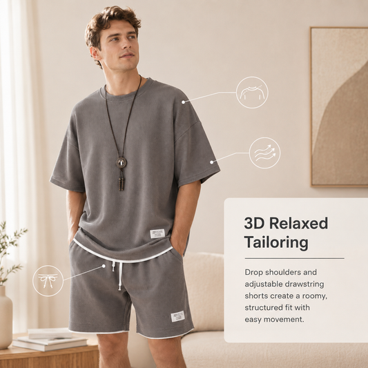 Premium Waffle Knit Lounge Set