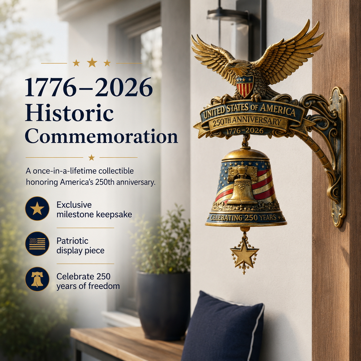 🦅 America's 250th Anniversary Heritage Bell