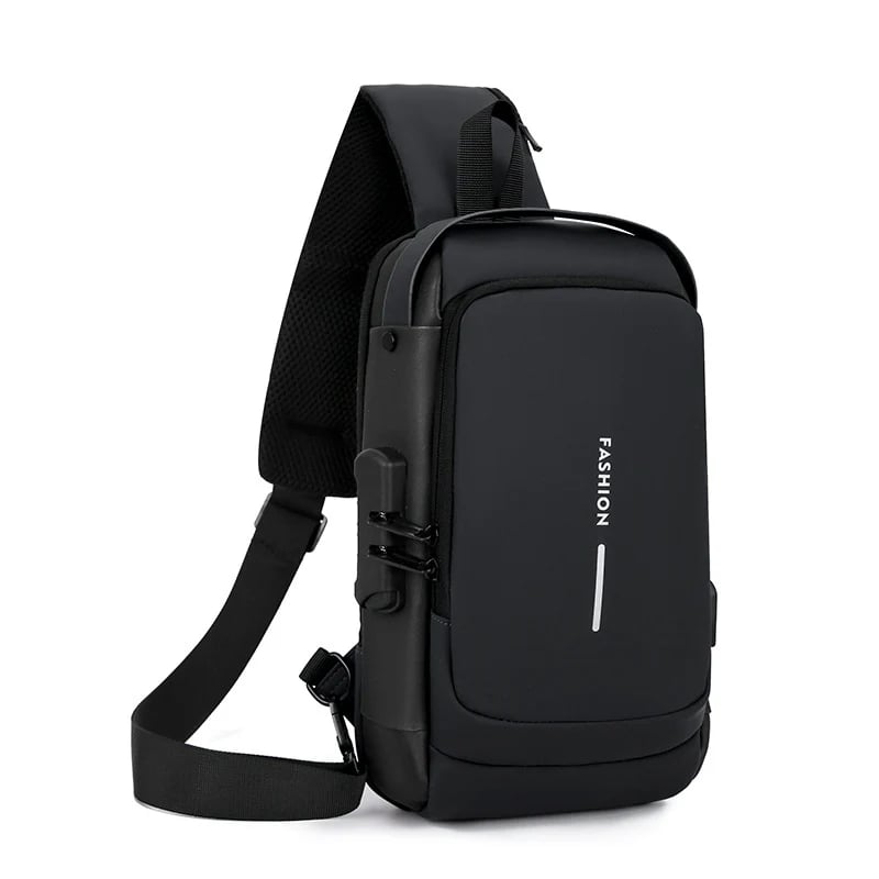 anti-theft-sling-bag-with-rfid-blocking-password-lock-water-resistant-crossbody-shoulder-bag-adjustable-strap-durable-nylon-multi-pocket-6205