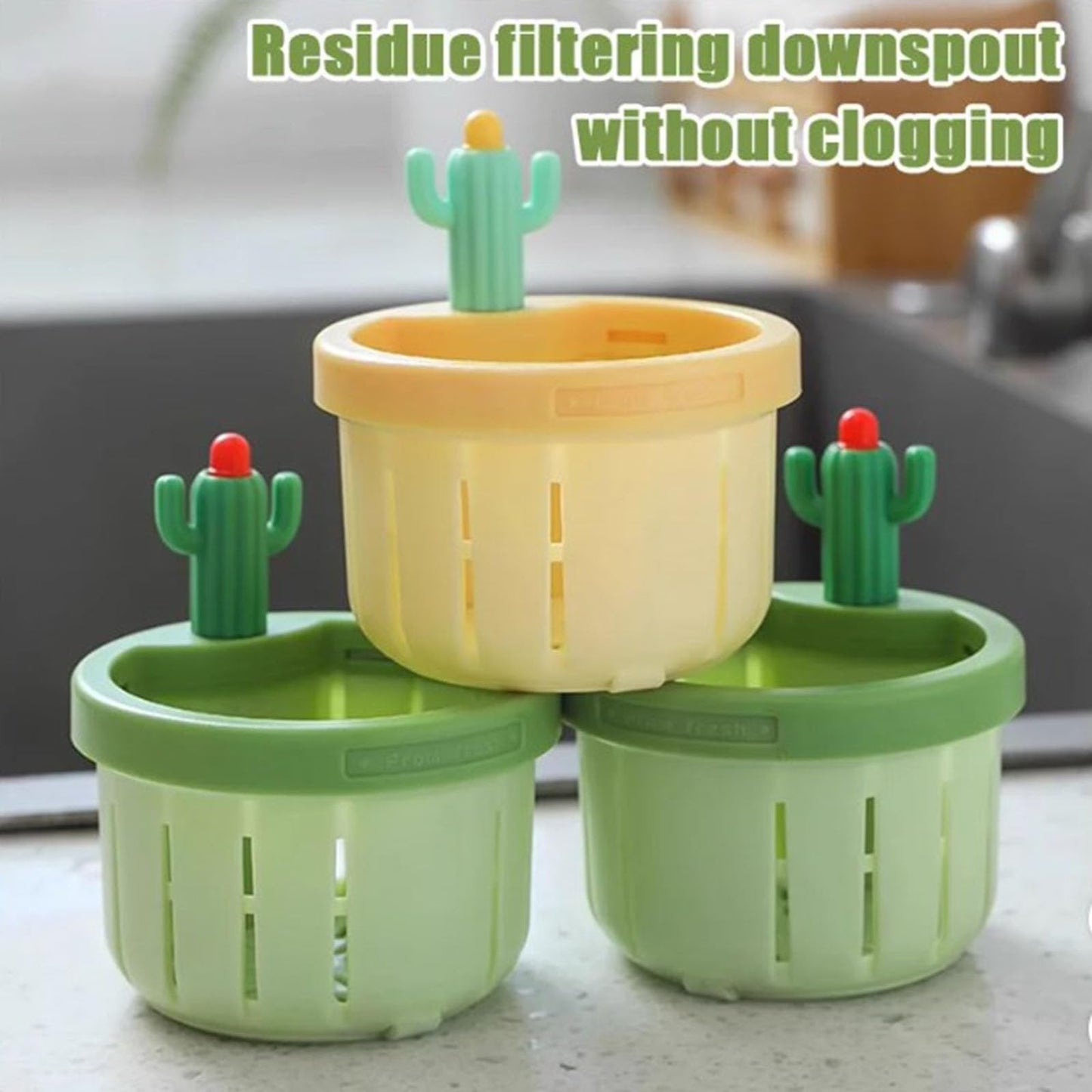 🌵Cactus Kitchen Automatic Dumping Sink Filter