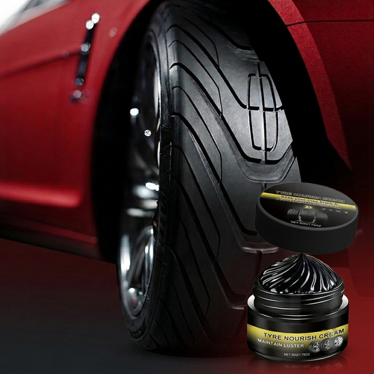 Premium Carnauba Tire Nourish Cream | Deep Black Showroom Shine